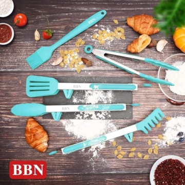 BBN Silicone Tongs Set - Versatile Kitchen Utensils Cooking