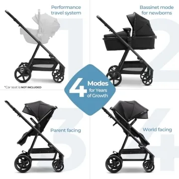 Mompush Meteor 2 Baby Stroller 2-in-1 with Bassinet Mode