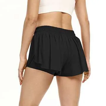 Flowy Athletic Shorts for Women Gym Yoga Workout with Pockets