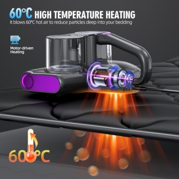 UV Mattress Vacuum Cleaner with HEPA Filter 16Kpa Suction