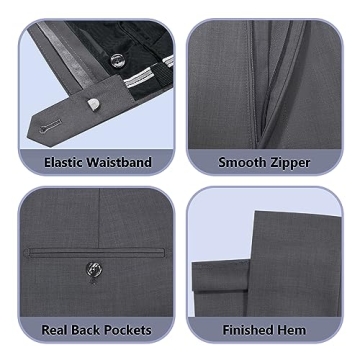 Men's Slim Fit 3-Piece Suit Set by Cooper & Nelson