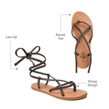Trary Lace-Up Sandals for Women - Summer Style 2023