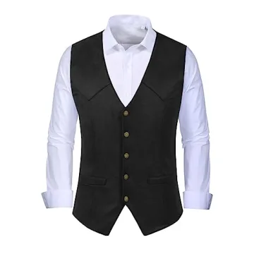 Timeless JYDress Men's Suede Leather Vest for Stylish Elegance