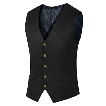 Timeless JYDress Men's Suede Leather Vest for Stylish Elegance