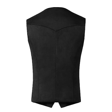Timeless JYDress Men's Suede Leather Vest for Stylish Elegance