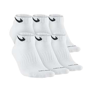 Nike Dri-FIT Cushion Low-Cut Training Socks - 6 Pairs for Ultimate Comfort and Performance
