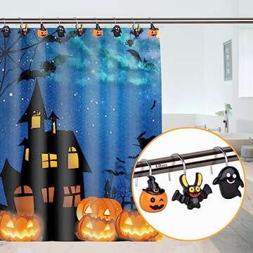 Cute Halloween Shower Hooks for Festive Bathroom Decor
