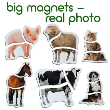 Farm Magnetic Puzzles for Kids Ages 3-5 - Toddler Puzzle - Travel Toys for Kids Ages 3-5 - Magnetic Travel Games Baby Puzzle Kids Puzzle Toys - Puzzle for Preschooler Magnet Puzzles Games