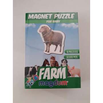 Farm Magnetic Puzzles for Kids Ages 3-5 - Toddler Puzzle - Travel Toys for Kids Ages 3-5 - Magnetic Travel Games Baby Puzzle Kids Puzzle Toys - Puzzle for Preschooler Magnet Puzzles Games