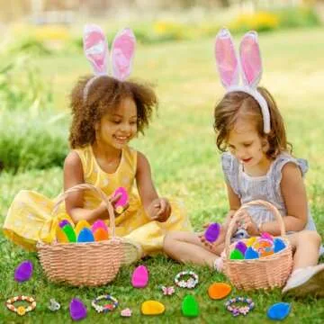 Vellibring 12 Pack Prefilled Easter Eggs with Jewelry