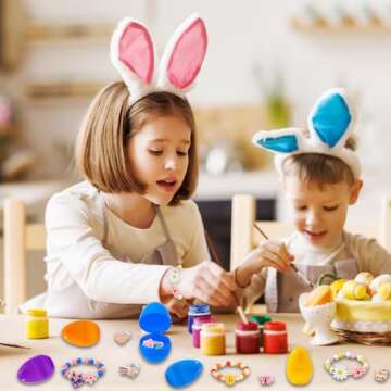 Vellibring 12 Pack Prefilled Easter Eggs with Jewelry
