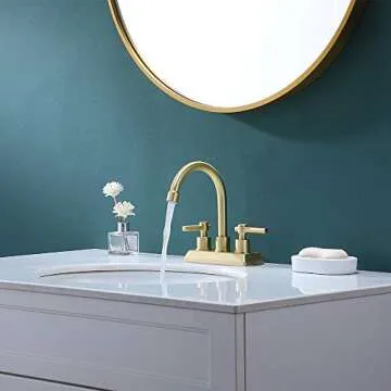Stylish VESLA HOME Gold Bathroom Faucet for Elegant Spaces
