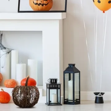 SEWACC Wicker Rattan Pumpkin Decor for Fall and Halloween