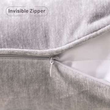 HPUK Pack of 2 Throw Pillow Covers Cashmere Decorative Square Pillowcases, Solid Cushion Covers for ...