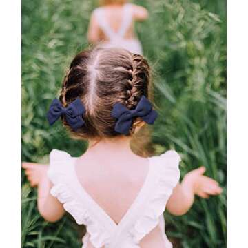 Cherssy Baby Girl Hair Bows Clips Barrettes Hair Alligator Clips Accessories for Baby Girls, Toddlers, School Girls, Children