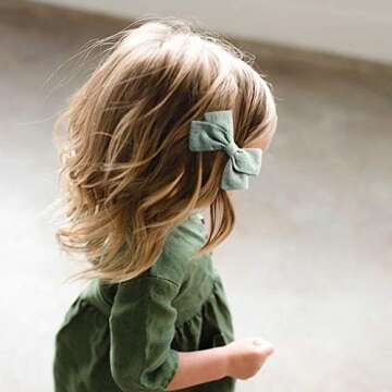 Cherssy Baby Girl Hair Bows Clips Barrettes Hair Alligator Clips Accessories for Baby Girls, Toddlers, School Girls, Children