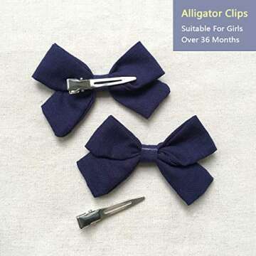 Cherssy Baby Girl Hair Bows Clips Barrettes Hair Alligator Clips Accessories for Baby Girls, Toddlers, School Girls, Children