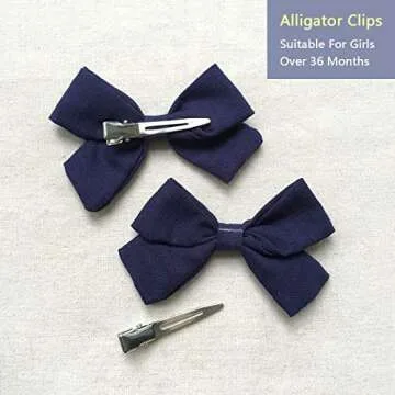 Cherssy Baby Girl Hair Bows Clips Barrettes Hair Alligator Clips Accessories for Baby Girls, Toddlers, School Girls, Children