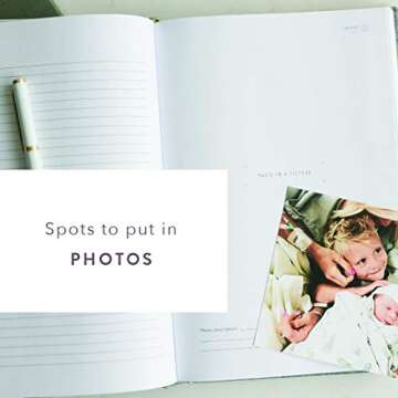 Promptly Journals, A Complete Childhood History Adoption Journal (Sand), Linen - A Prompted Journal for Adoption through Age 18, Keepsake Baby Book, Baby Memory Book