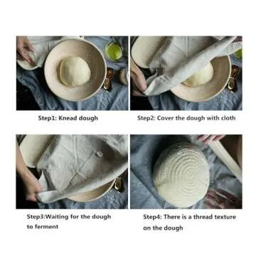 FORSUN 8.5" Round Rattan Proofing Basket for Home Bakers