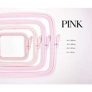 4Pcs Embroidery Hoops, Square Cross Stitch Hoops, Needlework Hoop Nurge