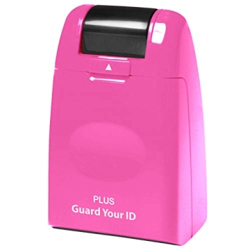 Guard Your ID Wide Stamp Roller for Identity Protection - Pink