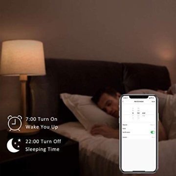 Peteme WiFi Smart Color Changing Light Bulb 4 Pack