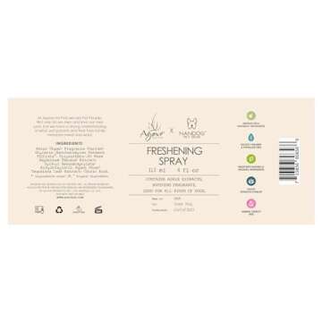 NANDOG Freshening Spray - Plant-Based Odor Neutralizer for Dogs