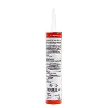 Dicor 501LSW-1 HAPS-Free Self-Leveling Lap Sealant for horizontal surfaces - 10.3 Oz, White, Secure, Ideal for RV Roofing, Maintenance, Repair, Appliance Application