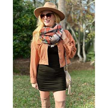 Hotouch Womens V Neck Long Sleeve Bodycon Dress Ribbed Slim Fit Ruched Stretchy Party Club Short Mini Dress S-XXL Black X-Large