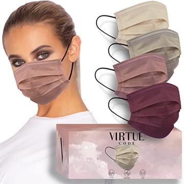 50 Pack Vibrant 3-Ply Disposable Face Masks - Safety Meets Style