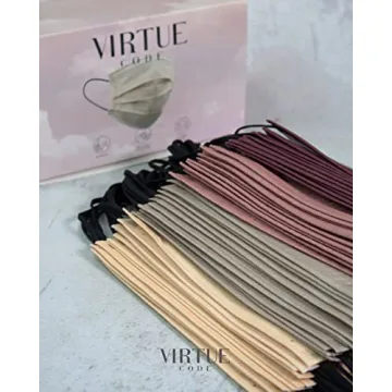 Colorful 3-Ply Disposable Face Masks 50 Pack Safety Style