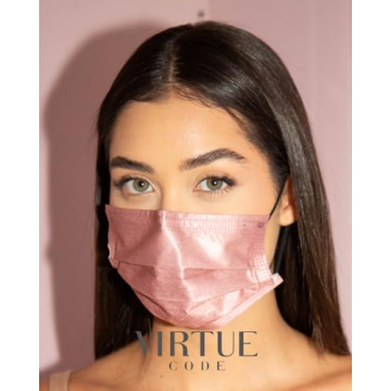 Colorful 3-Ply Disposable Face Masks 50 Pack Safety Style