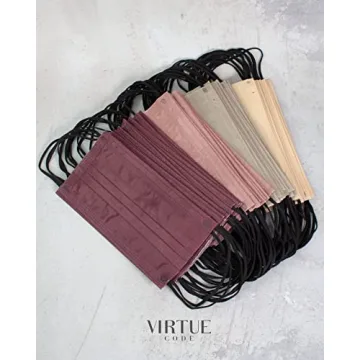 Colorful 3-Ply Disposable Face Masks 50 Pack Safety Style