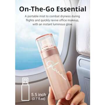 MISSHA Glow Skin Balm To Go Mist, 4-in-1 Hydrating, Refreshing, Makeup-Enhancing, Portable Dewy Glow Spray