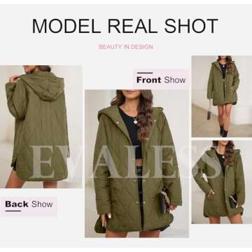 EVALESS Long Jacket for Women Stylish and Warm 2024