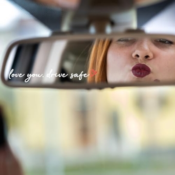 3X Love You Drive Safe Car Mirror Decals for Women
