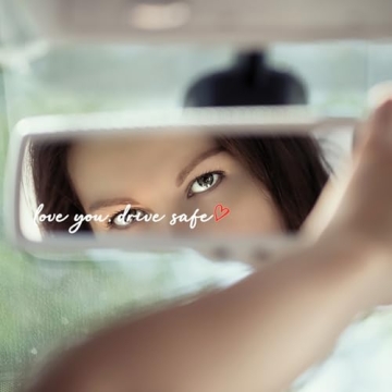 3X Love You Drive Safe Car Mirror Decals for Women