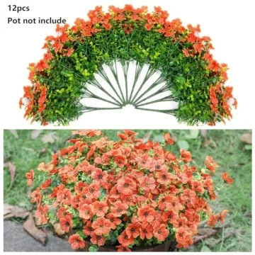 HyeFlora UV Resistant Artificial Flowers - Perfect for Outdoor Decor