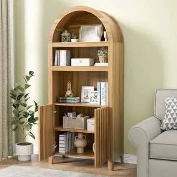 Stylish UEV 71" Tall Arched Storage Cabinet for Any Room