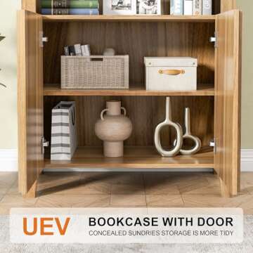 Stylish UEV 71" Tall Arched Storage Cabinet for Any Room