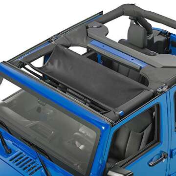 SEVEN SPARTA Car Roof Hammock Compatible with Jeep Gladiator JT & Jeep Wrangler YJ, TJ, JK, JKU, JL, JLU 1987-2024 4-Door and 2-Door
