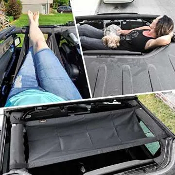 Seven Sparta Car Roof Hammock for Jeep Enthusiasts