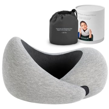 Ostrichpillow Go Neck Pillow - Premium Memory Foam Comfort with Travel Bag