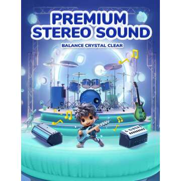 iClever Kids Headphones with Safe Volume Adjustable Design