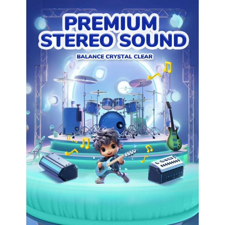 iClever Kids Headphones with Safe Volume Adjustable Design