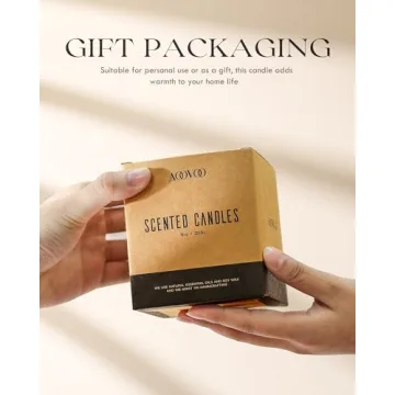 AOOVOO Coconut Vanilla Candle - Scented Soy Wax Candle