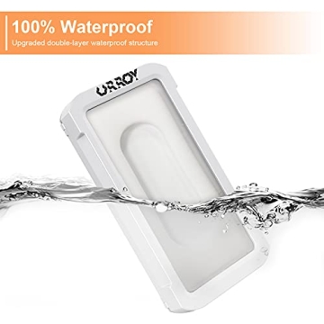 URROY Waterproof Shower Phone Holder with 360° Rotation