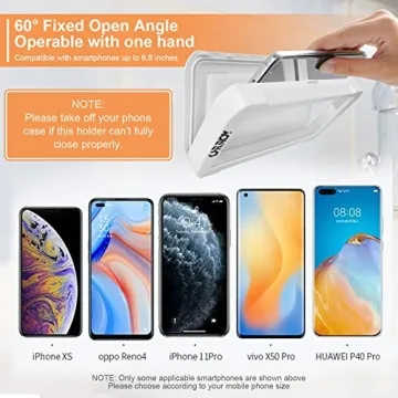 URROY Waterproof Shower Phone Holder with 360° Rotation