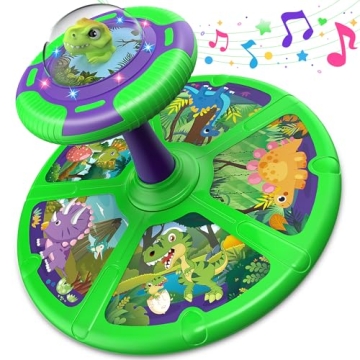 Dinosaur Sit and Spin Toy with Music for Boys